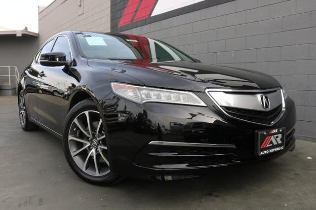 Pre Owned 2015 Acura Tlx V6 Four Door Sedan In Orange 25378