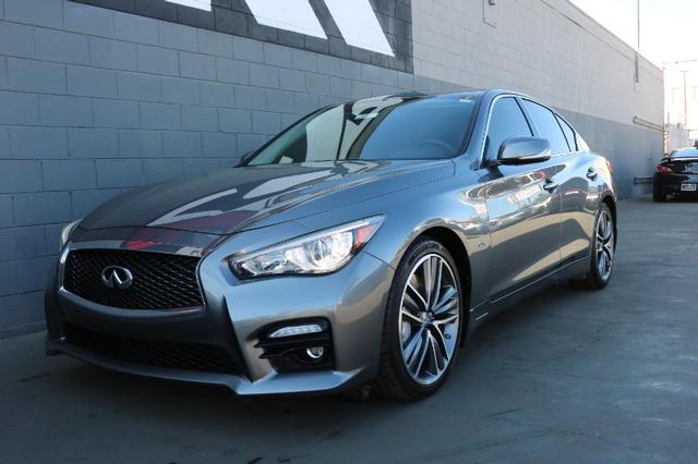 Pre-Owned 2016 INFINITI Q50 Q50S 3.0t Premium Four-Door Sedan in Orange