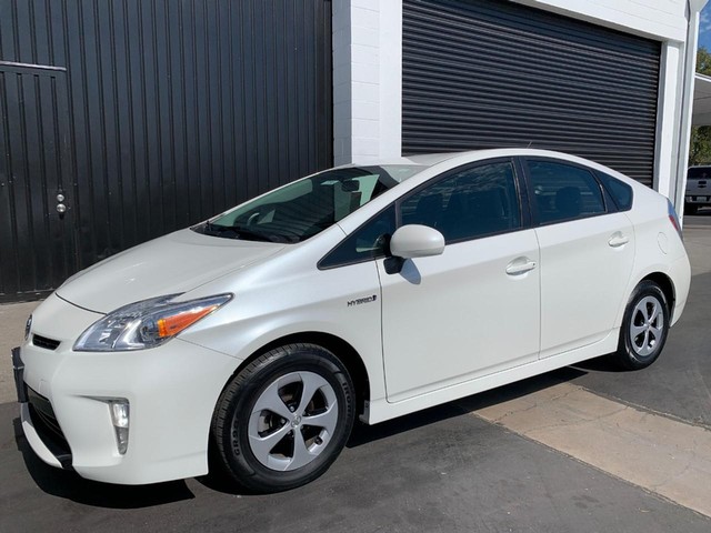 Pre Owned 2015 Toyota Prius Two Four Door Sedan In Orange K27295